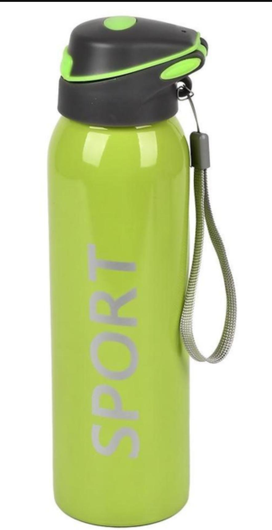 Термос Stenson Sport з трубочкою із нержавіючої сталі 500 мл Салатовий (MT-3455-1)