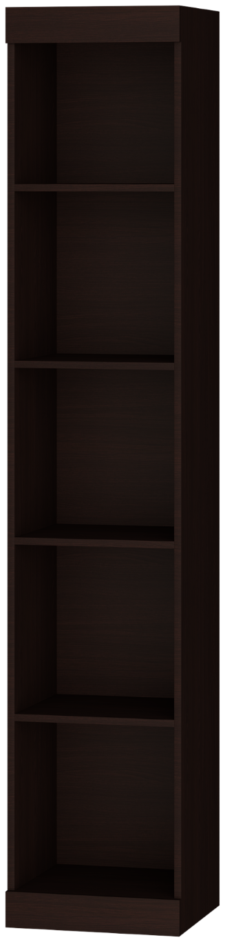 Пенал Everest Соната открытый 400х376х2050 мм Венге темный (11269) - фото 2