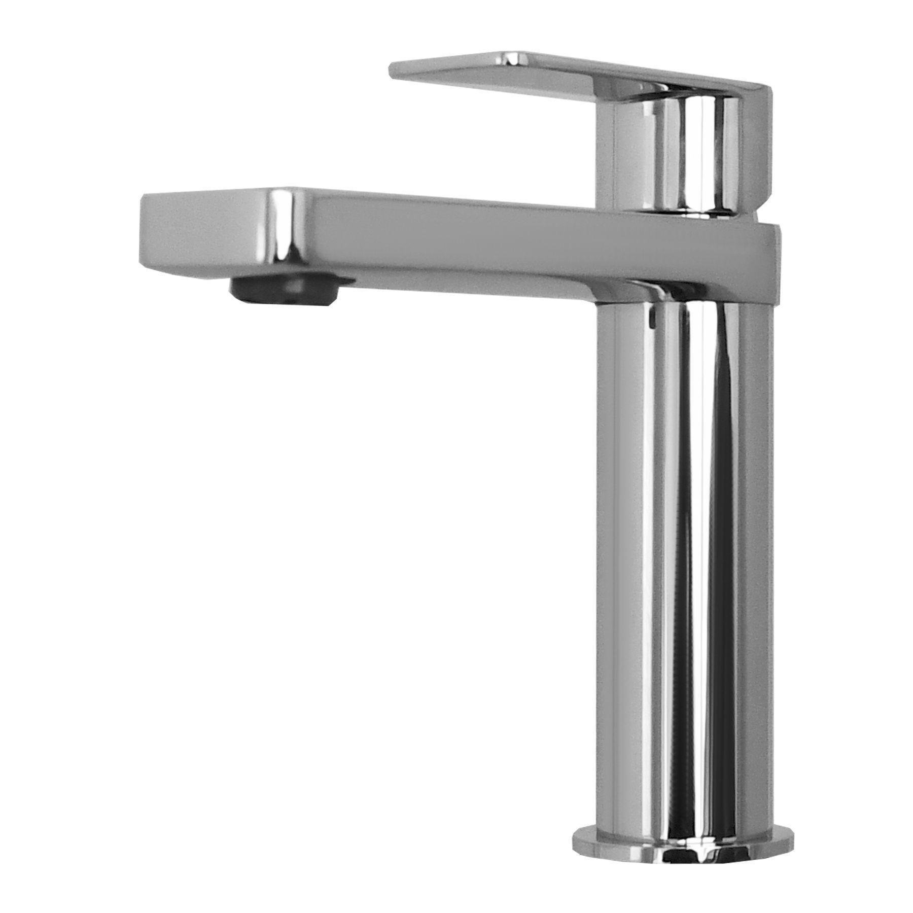 Смеситель для умывальника TOPAZ хромированный Серебристый (14743)