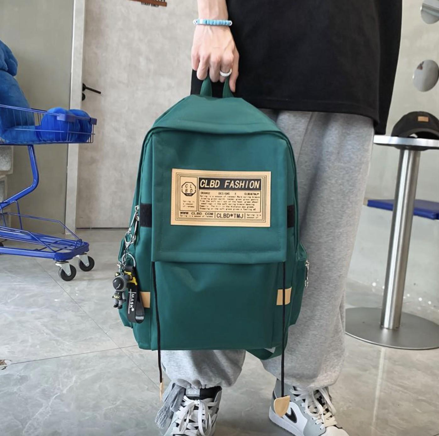 Шкільний рюкзак для дівчинки CLDB 4в1 шоппер/пенал/сумочка Зелений (DR015897) - фото 7