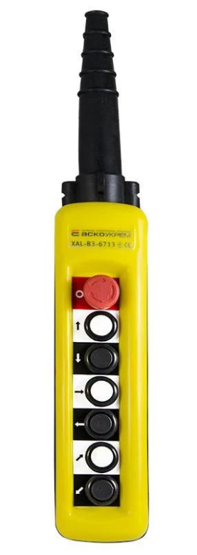 Пост тельферный АСКО-УКРЕМ 6-кнопочный с кнопкой стоп XAL-B3-6713 (A0140050007)