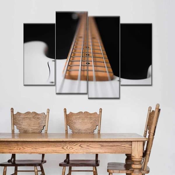 Модульная картина KIL Art Струны гитары из четырех частей 129x90 см (M4_L_137)