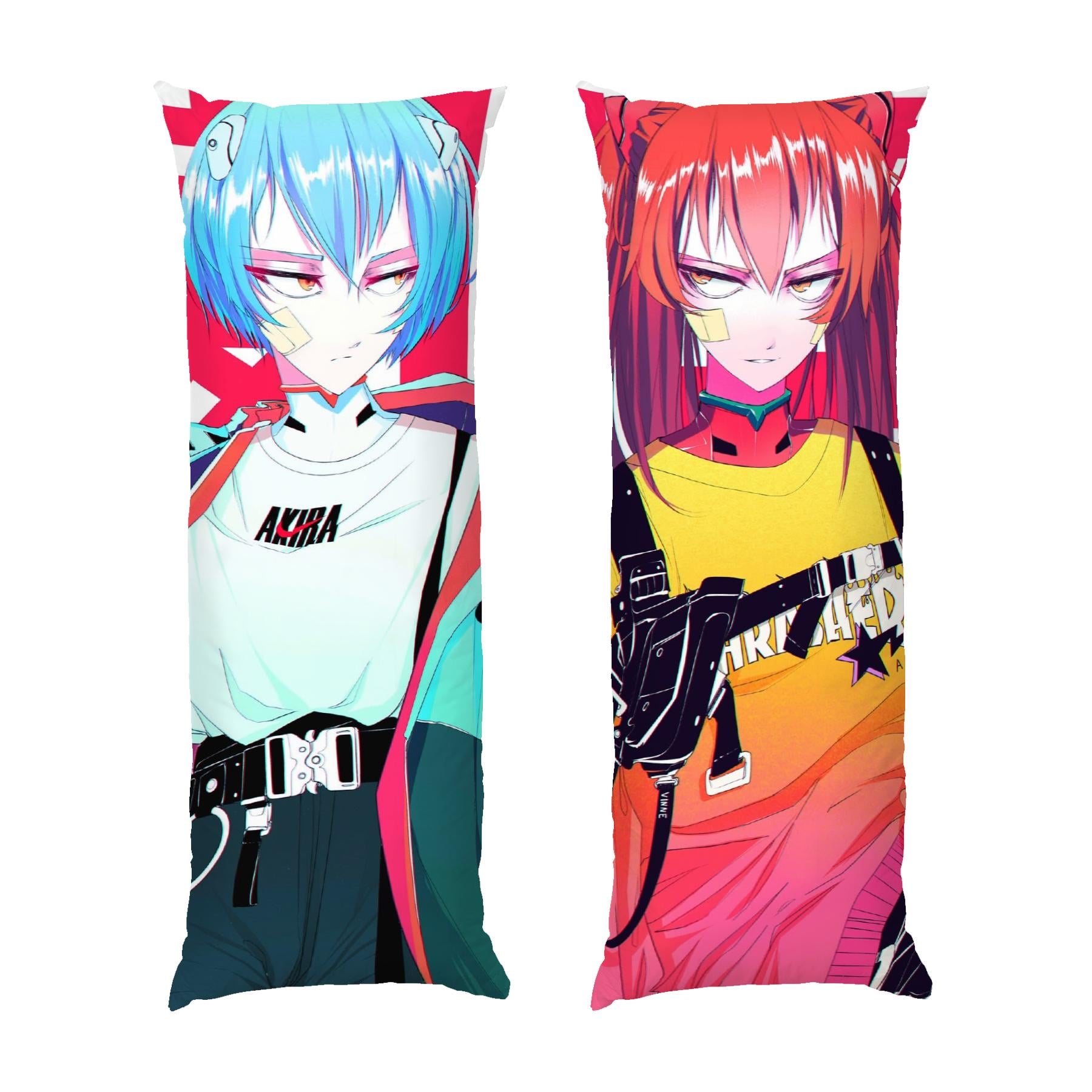 Подушка дакимакура Ayanami Rei and Asuka Evangelion габардин 70х30 см (113317)