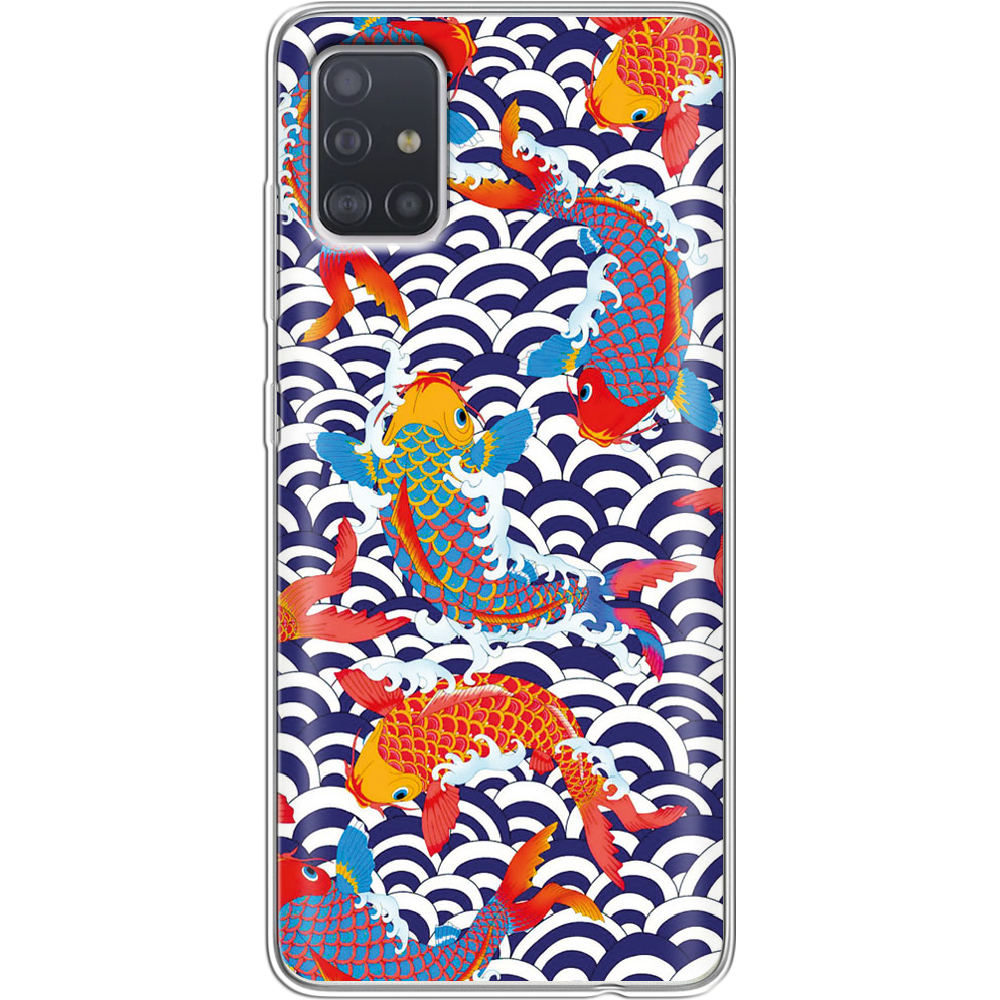 Чехол Boxface Samsung A515 Galaxy A51 Koi Fish Прозрачный силикон (38808-up2477-38808)