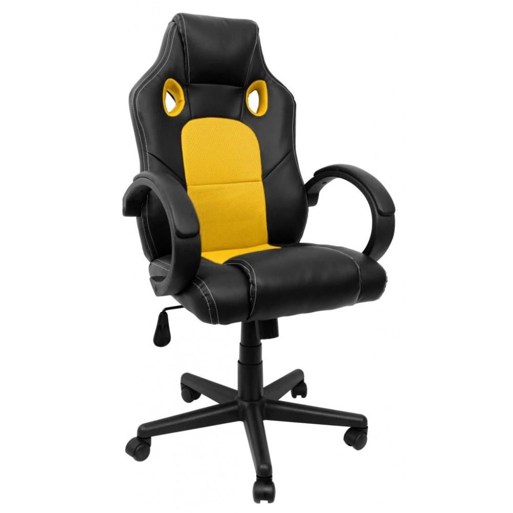 Крісло геймерське Bonro B-603 Жовтий (40060004) Крісло геймерське Bonro B-603 Жовтий (40060004)