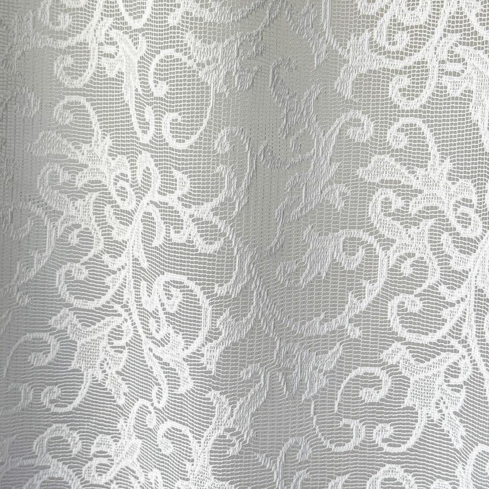 Тканина тюль жакард Мальва 285 см 72 гр/м2 V-beyaz - фото 2
