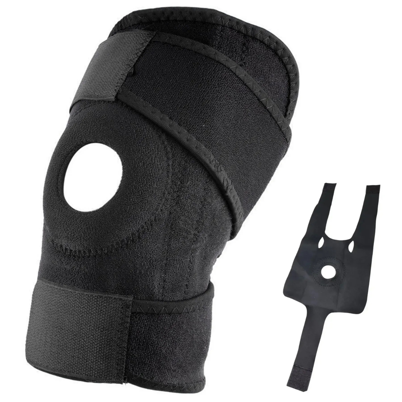 Бандаж на колено эластичный Kosmodisk Knee Support Черный (6967549418) - фото 2