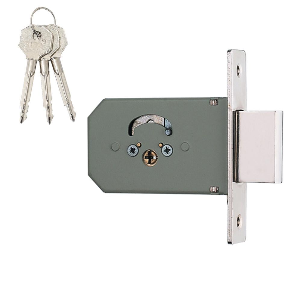 Замок врізний додатковий Siba 10156/F 3KEY B 45 мм (10156/F 3KEY)