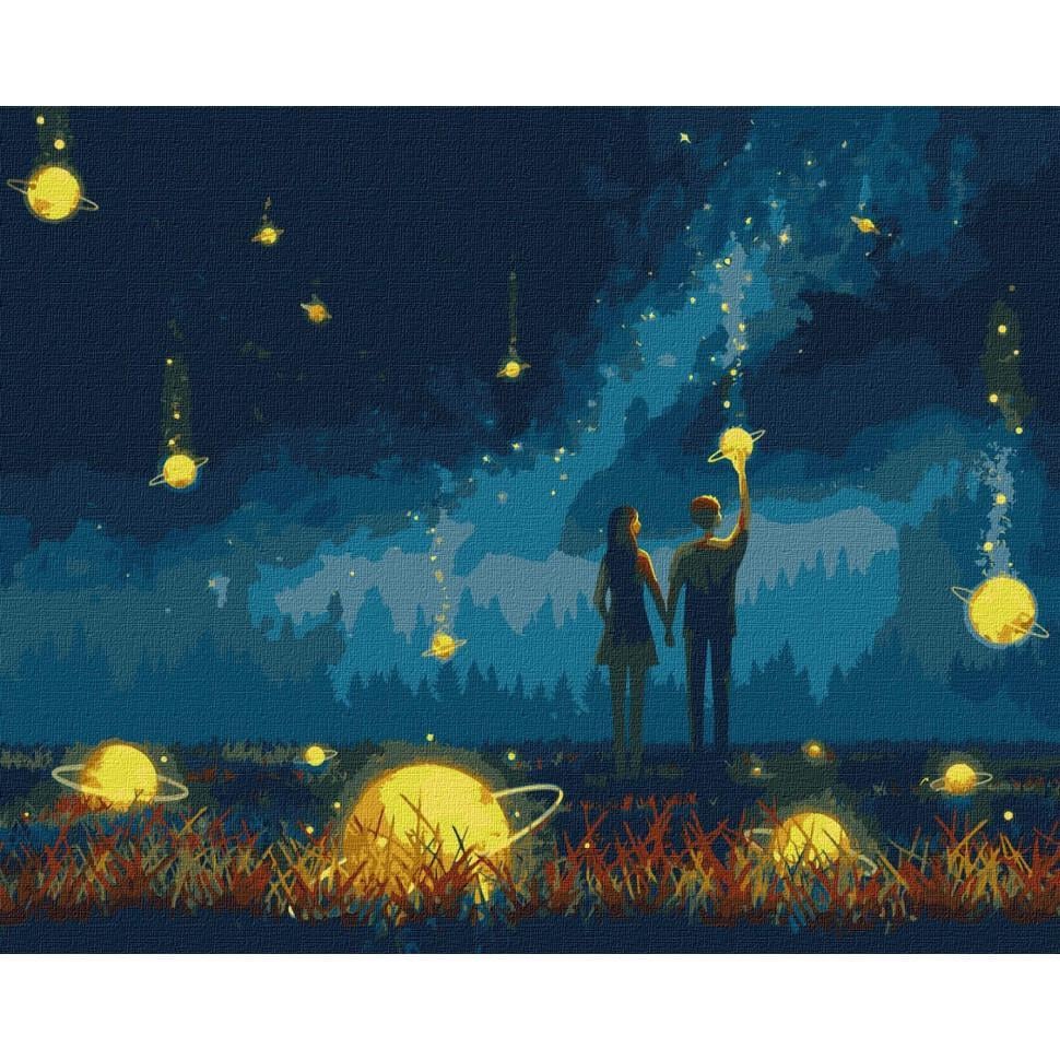 Картина за номерами Ideyka Разом до зірок KHO5046 40x50 см (RLT41799)