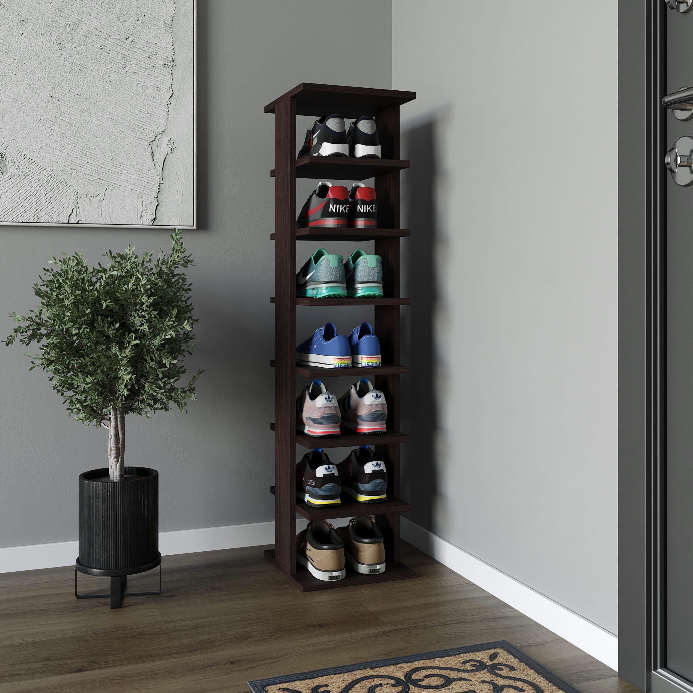 Полиця для взуття на 7 комірок Венге (380675)