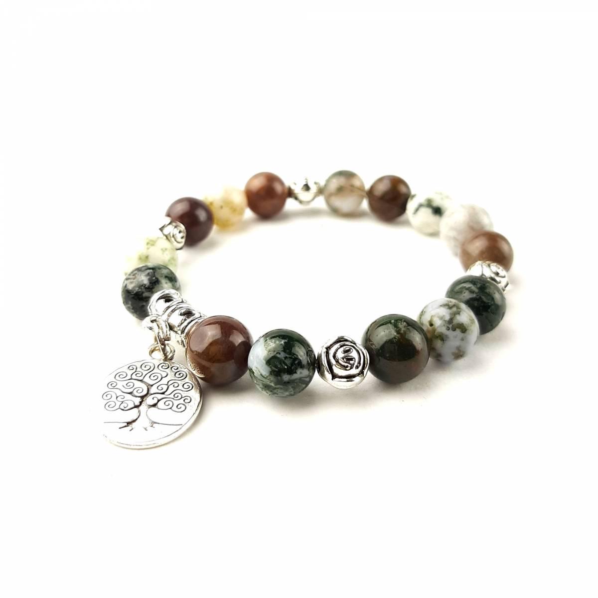 Браслет DARSANA Мавка из натурального камня яшма гелиотроп (DRSU005306)