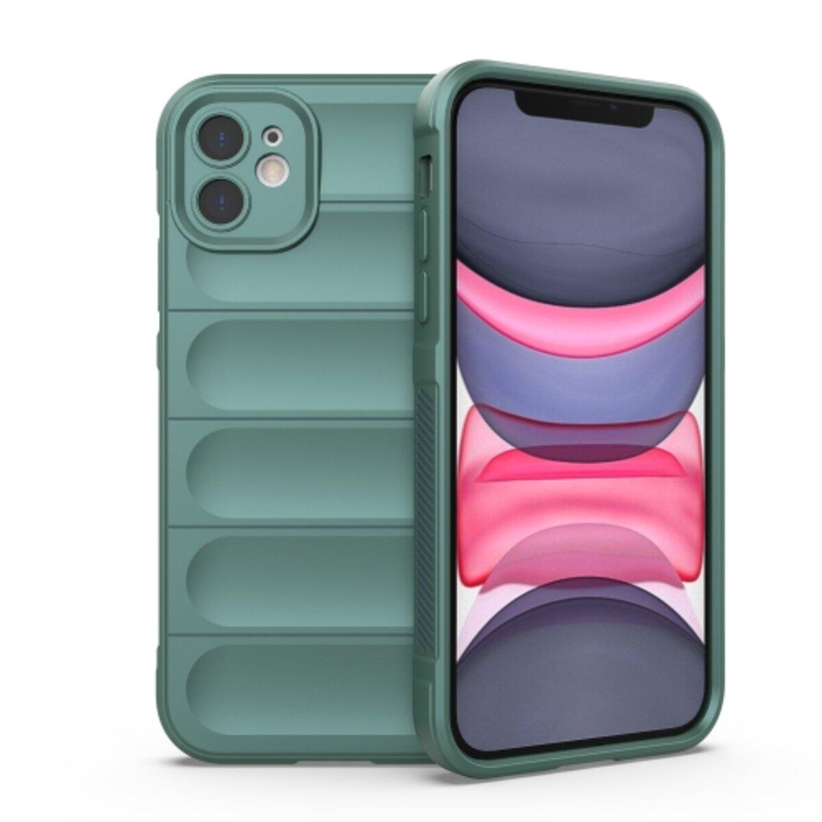 Противоударный чехол для Apple iPhone 12 Cosmic Magic Shield / Dark Green