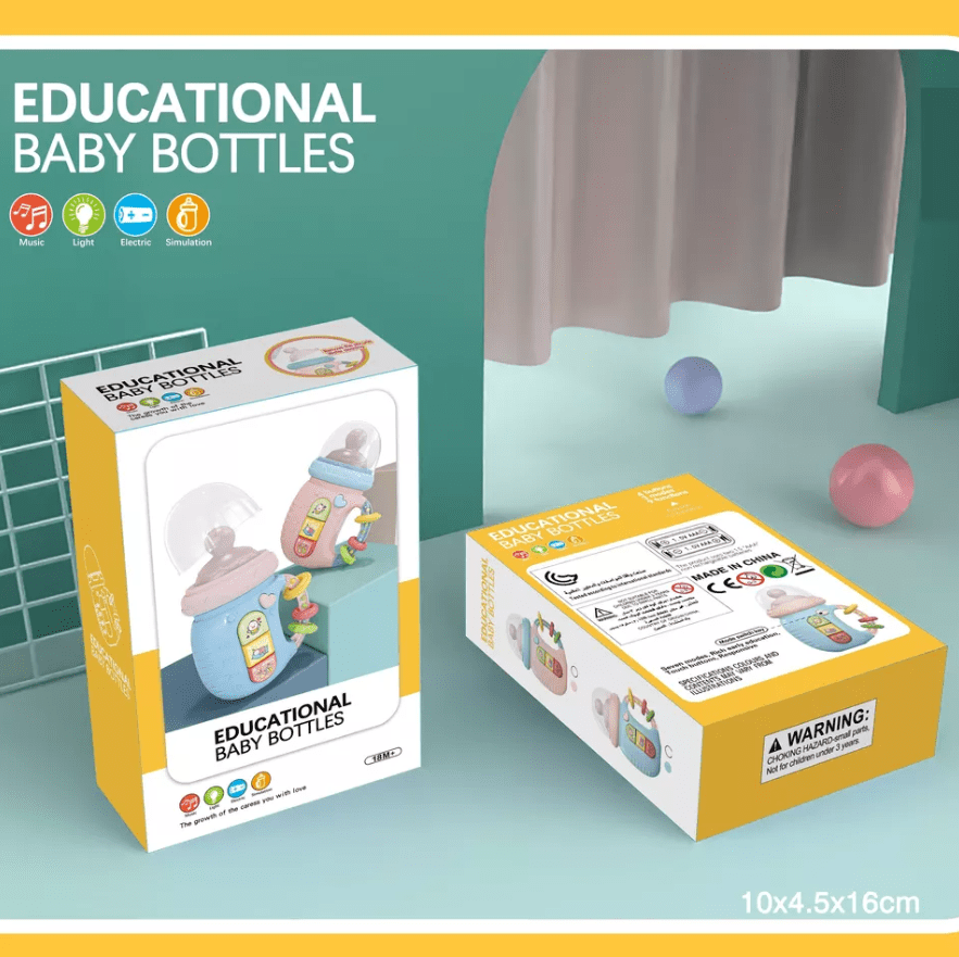 Игрушка развивающая музыкальная бутылочка-телефон 5в1 Голубой (10187) - фото 25 Игрушка развивающая музыкальная бутылочка-телефон 5в1 Голубой (10187) - фото 25