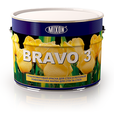 Фарба для стін та стелі Mixon Bravo 3 W0 10 л Білий