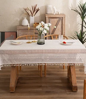 Скатерть кружевная 140x200 см (Q00461-2) - фото 2 Скатерть кружевная 140x200 см (Q00461-2) - фото 2