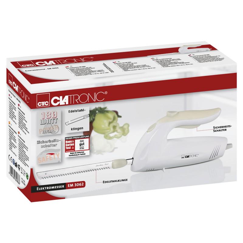Електроніж Clatronic EM 3062 180 Вт від мережі 220 В Білий - фото 3