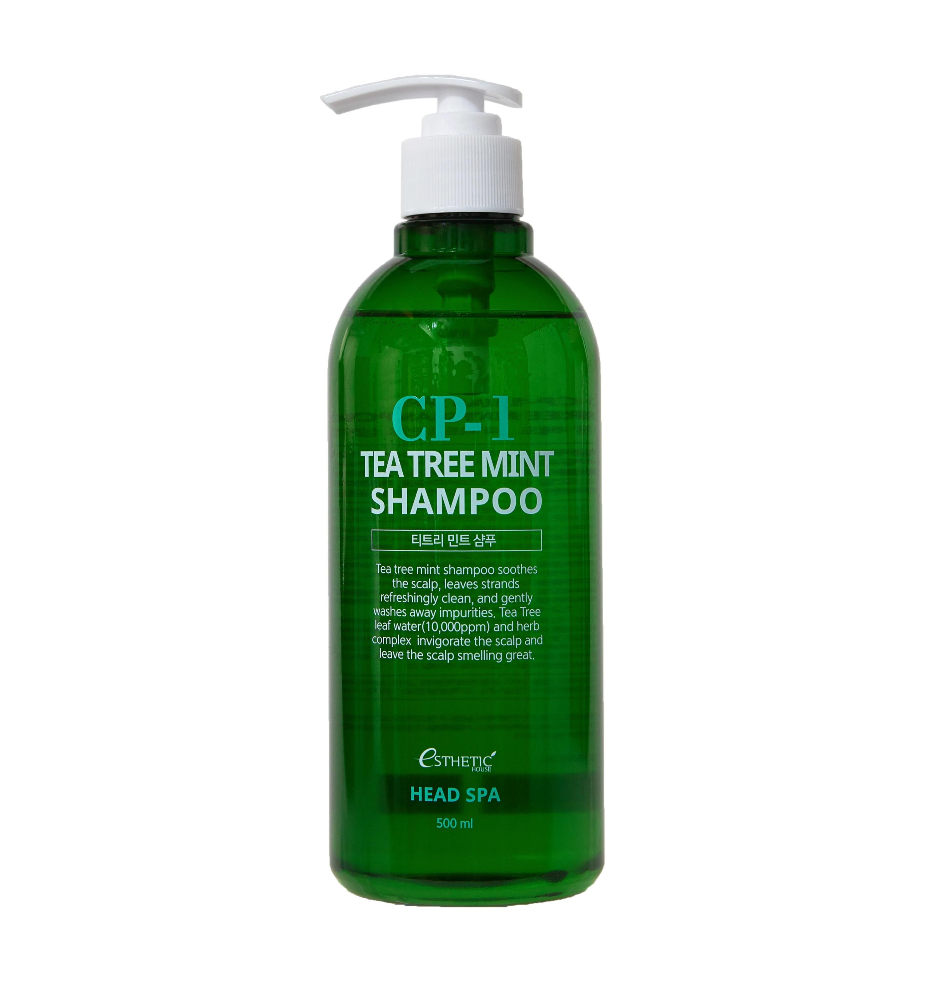 Шампунь для волос успокаивающий Esthetic House Tea Tree Mint Shampoo CP-1 500 мл (8809450014016)
