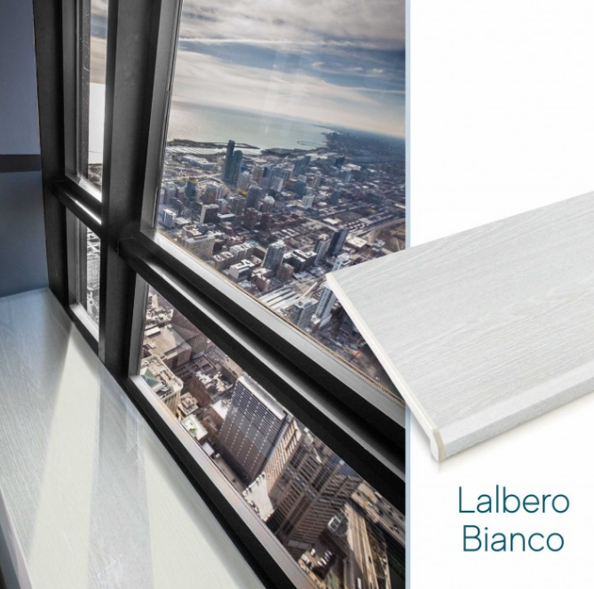 Подоконник Danke Aliant ПВХ 450 мм Белое дерево (2682299963) - фото 6