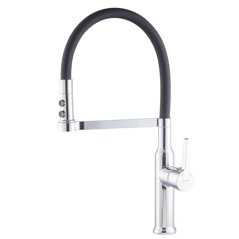 Змішувач для кухні MIXXUS Premium PULL 017 Reflective Black (MI8277)