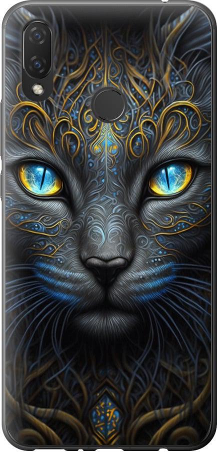 Чехол на Huawei P Smart Plus Кошка (5548t-1555-42517) Чехол на Huawei P Smart Plus Кошка (5548t-1555-42517)