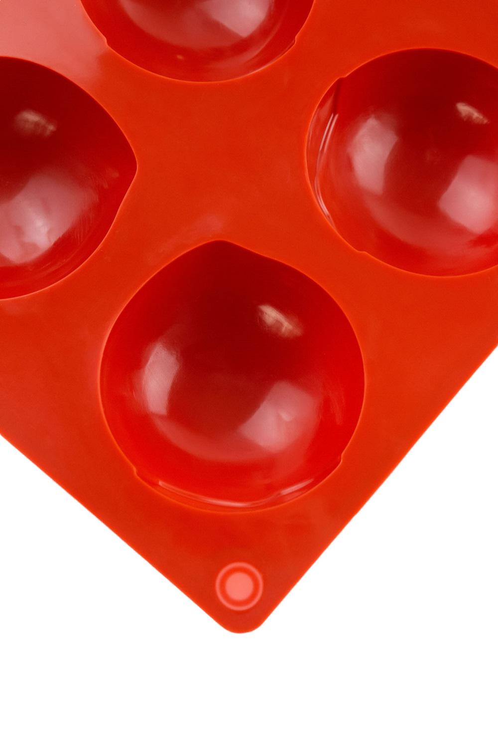 Форма силіконова One Chef для випічки Профі Глобал d 4,6 см h 2 см на 15 осередків Червоний - фото 3 Форма силіконова One Chef для випічки Профі Глобал d 4,6 см h 2 см на 15 осередків Червоний - фото 3