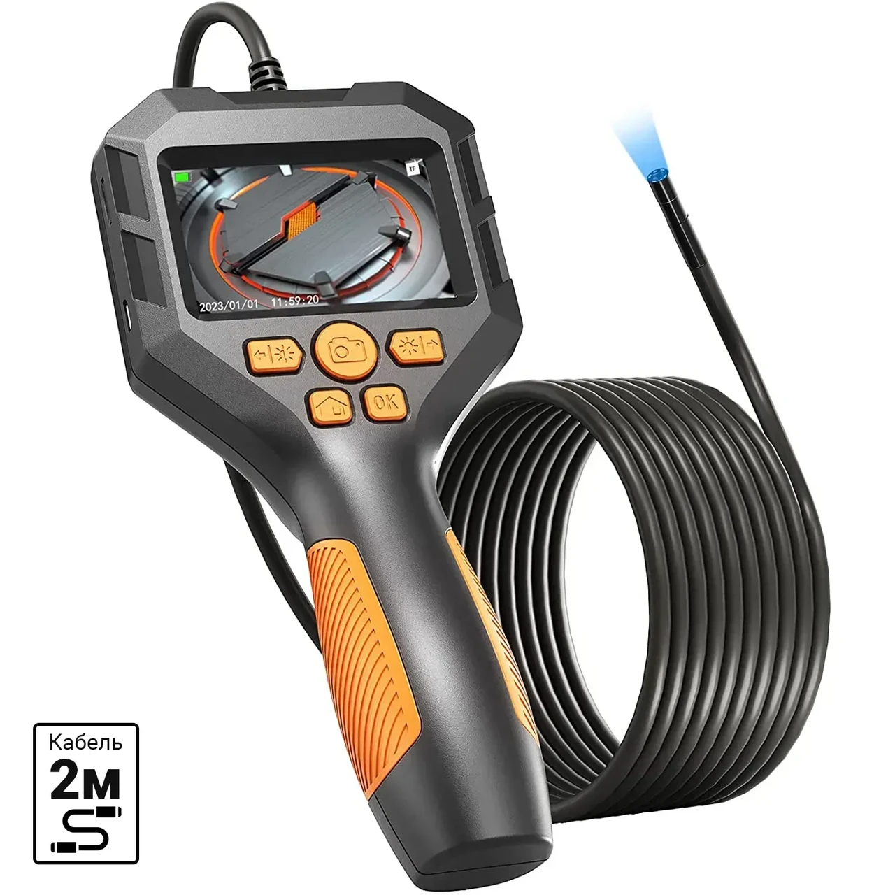 Эндоскоп автомобильный P10 8 мм кабель 2 м (29816665) - фото 3