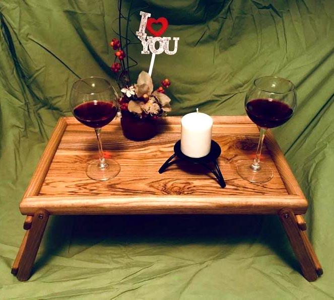 Столик-піднос для сніданку з дерева Дакота Шафран (СТП-002806)