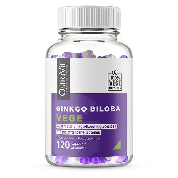 Гинкго Билоба для спорта OstroVit Vege Ginkgo Biloba 120 Veg Caps