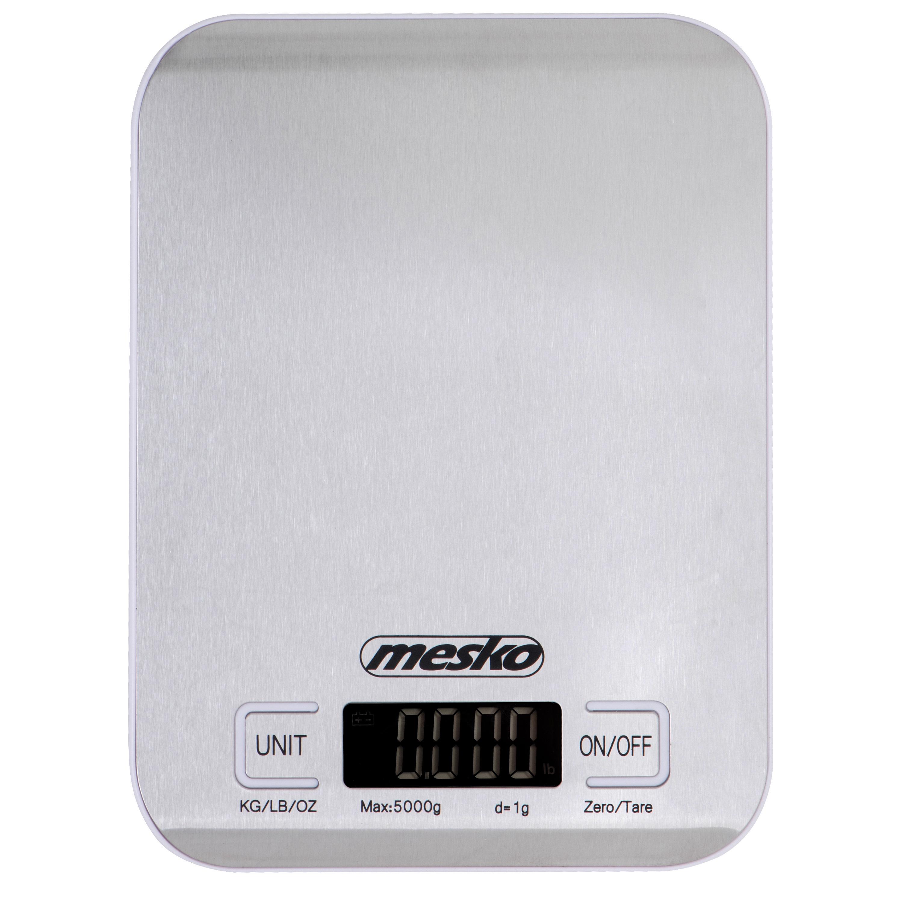 Весы кухонные Mesko нержавеющая сталь White (MS3169)