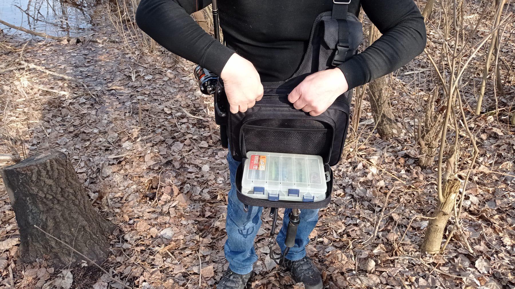 Сумка спиннингиста 004 Черный - фото 7