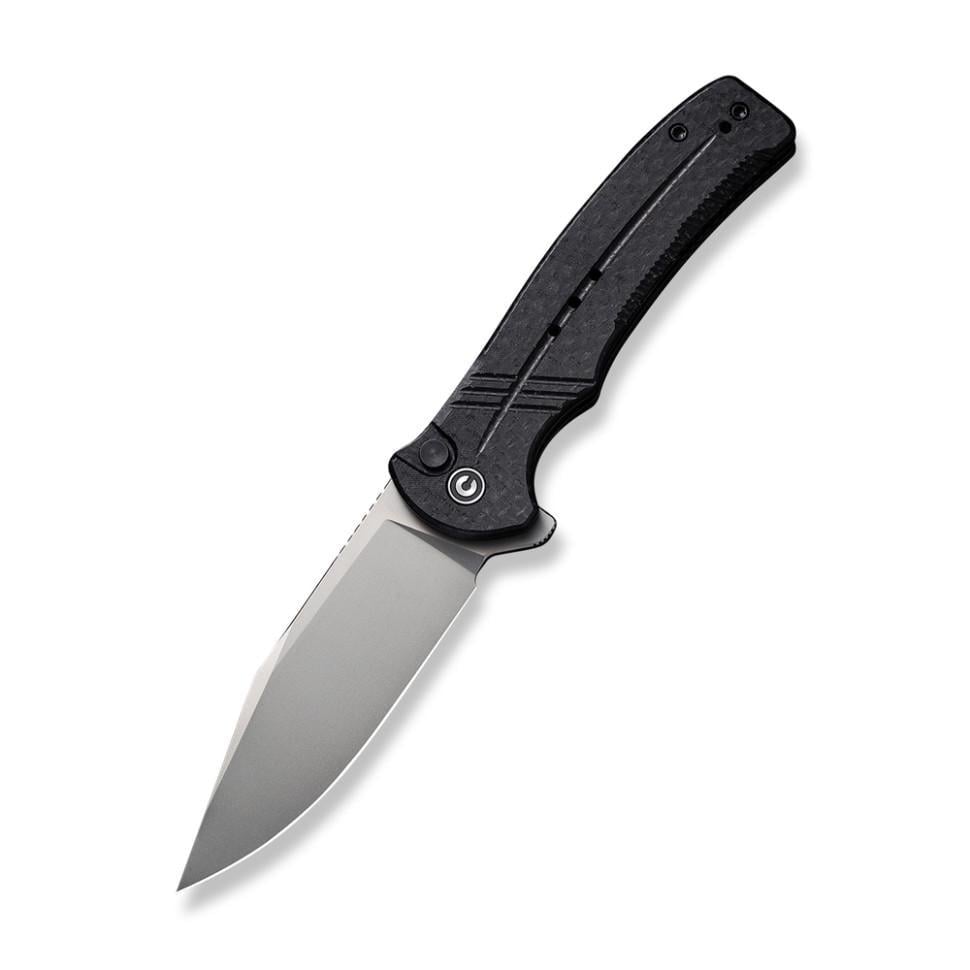 Ніж складаний туристичний Civivi Cogent замок Button Lock Black (C20038D-7)