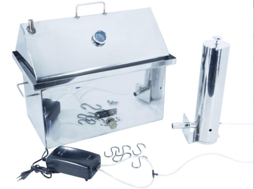 Аппарат для горячего и холодного копчения из нержавеющей стали 2 мм 2 яруса