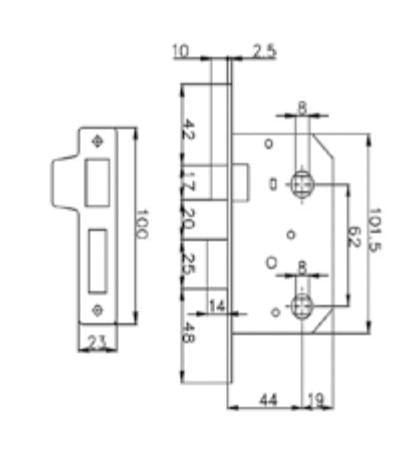 Замок CLASS 251wc AB Бронза - фото 2 Замок CLASS 251wc AB Бронза - фото 2