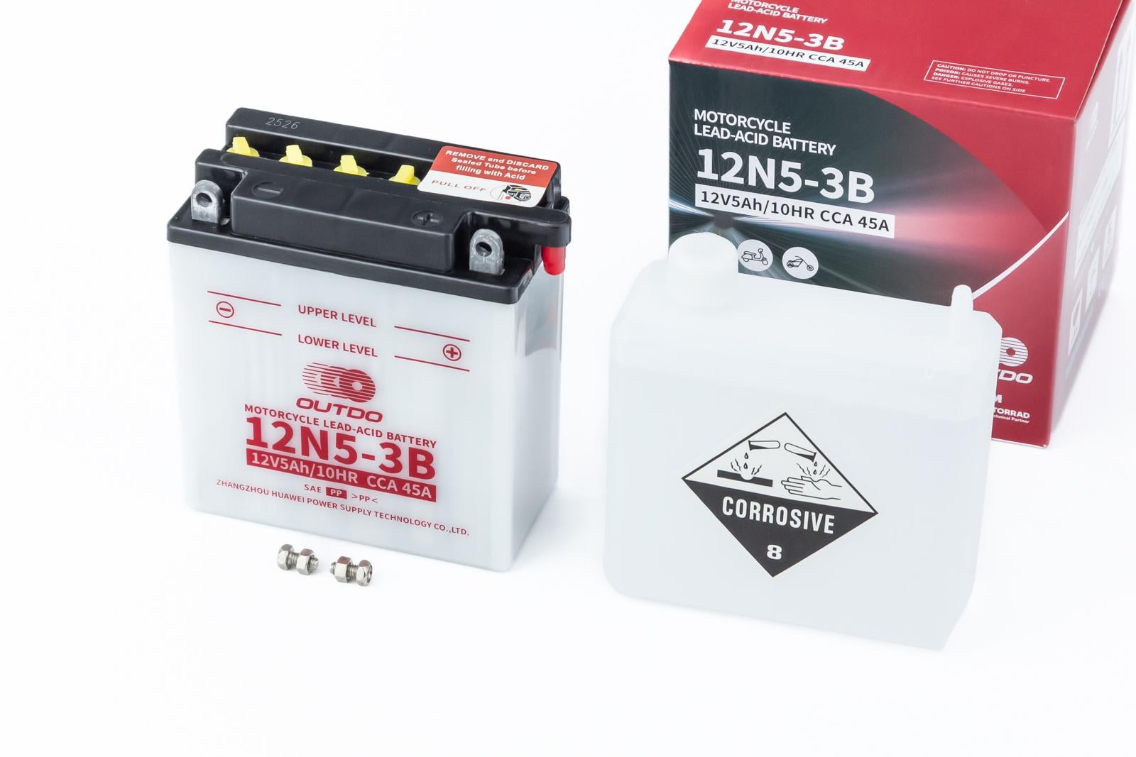 Аккумулятор 12V 5Ah 12N5-3B кислотный Active 120x60x130 мм (337274)