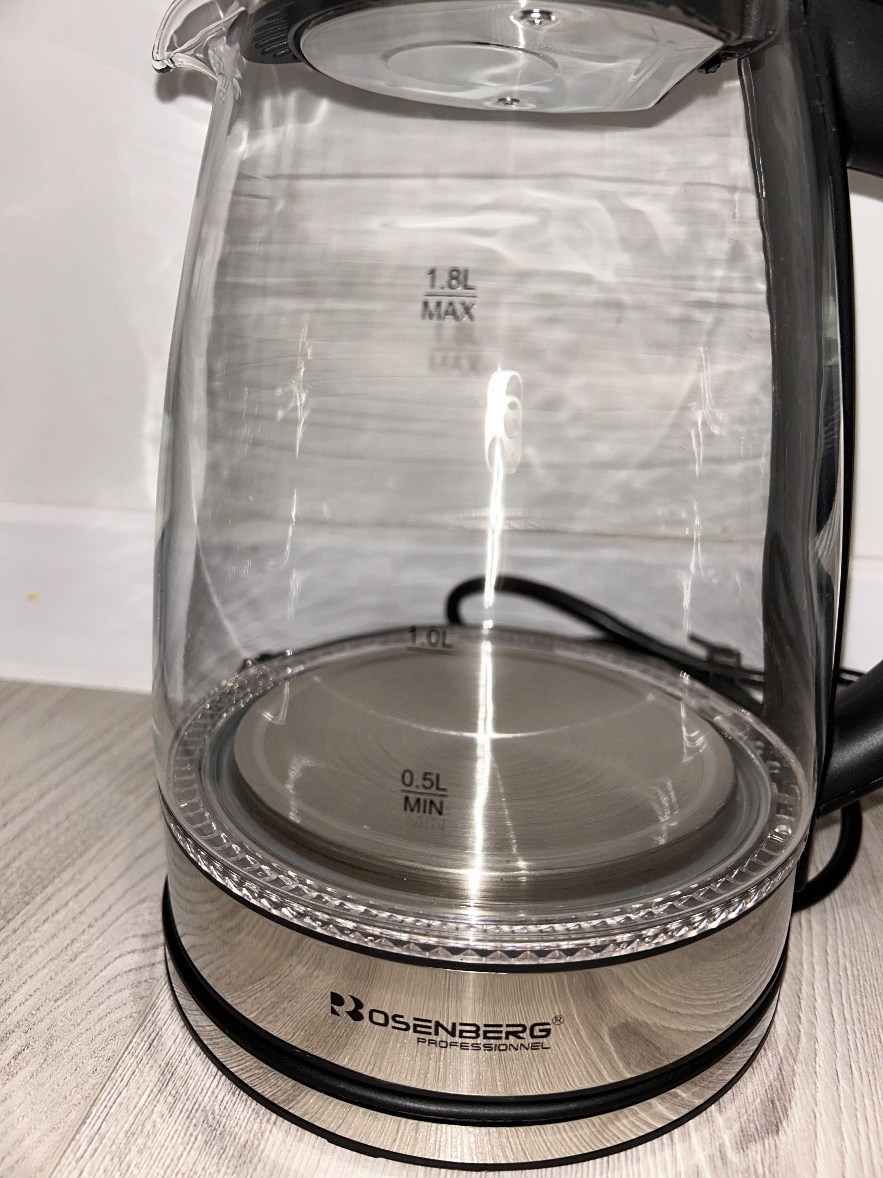 Электрочайник Rosenberg HW1821 с LED-подсветкой - фото 6 Электрочайник Rosenberg HW1821 с LED-подсветкой - фото 6