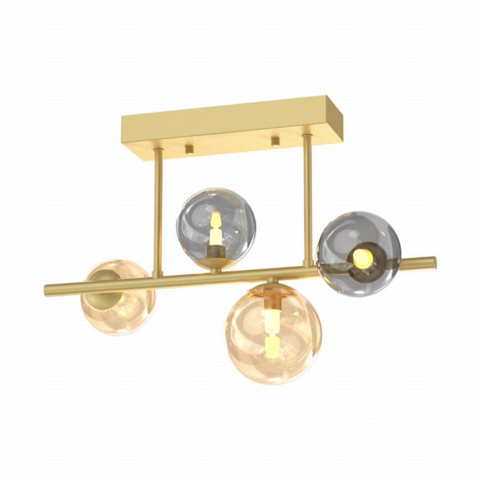 Люстра Zuma Line Villa 50x22x33,8 см Золотистый (ZuMx5918-4-EGN)