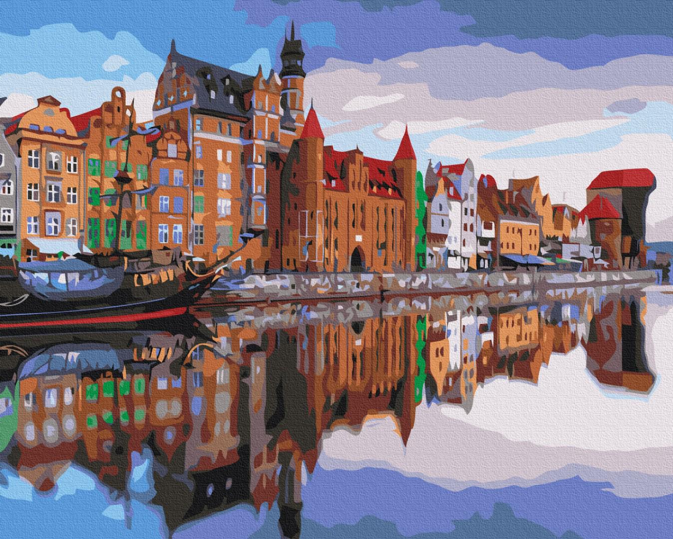 Картина по номерам Brushme Набережная Гданьска 48x60 см (BS53434L)