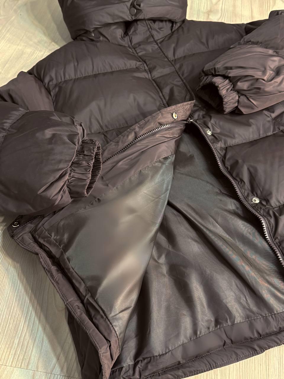 Куртка жіноча LADY YEP 10008 довга оверсайз пуффер з капюшоном р. 42 Коричневий (5512) - фото 4 Куртка жіноча LADY YEP 10008 довга оверсайз пуффер з капюшоном р. 42 Коричневий (5512) - фото 4