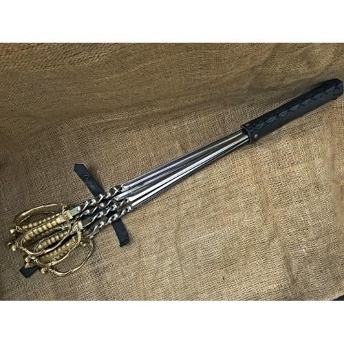 Шампура Мушкетер в кожаном колчане