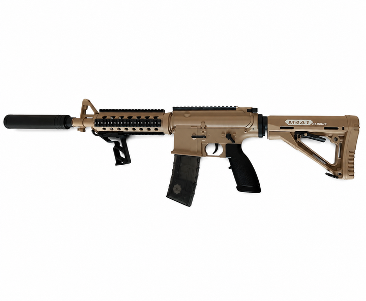 Іграшковий автомат Орбіган M4A1 PRO акумуляторний на орбізах 105 см та орбізів 1000 шт. Бежевий (auto_6a05e861b811e)