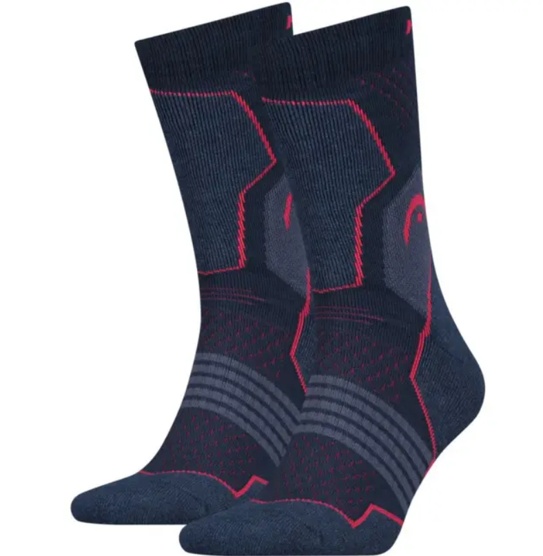 Шкарпетки Head Hiking Crew 2P Unisex р. 42-45/45-46 Синій/Рожевий (701219910-003 р. 42-45/45-46)