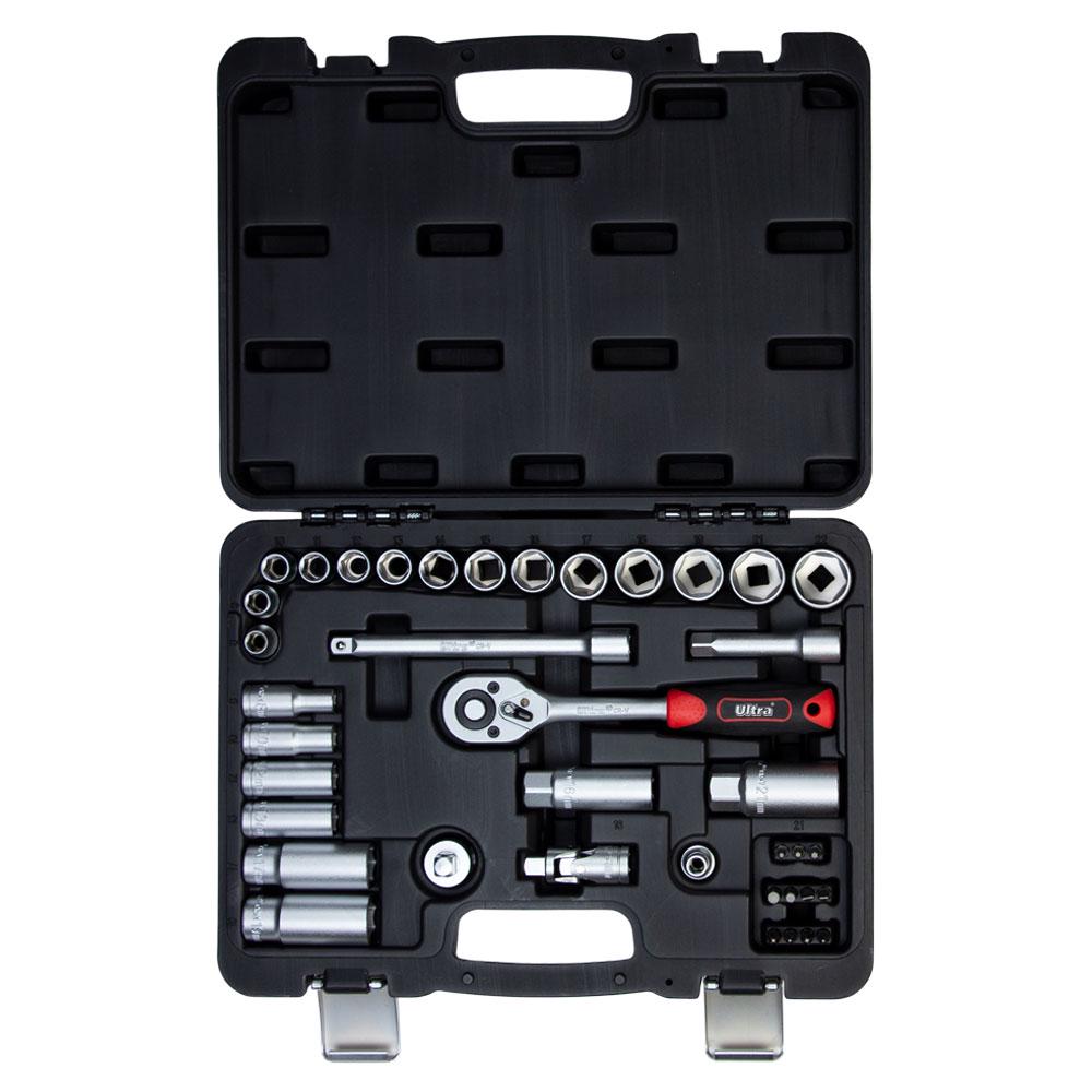 Набір насадок торцевих і біт Ultra Taiwan CrV 3/8" 39 шт. (6003092) - фото 3 Набір насадок торцевих і біт Ultra Taiwan CrV 3/8" 39 шт. (6003092) - фото 3