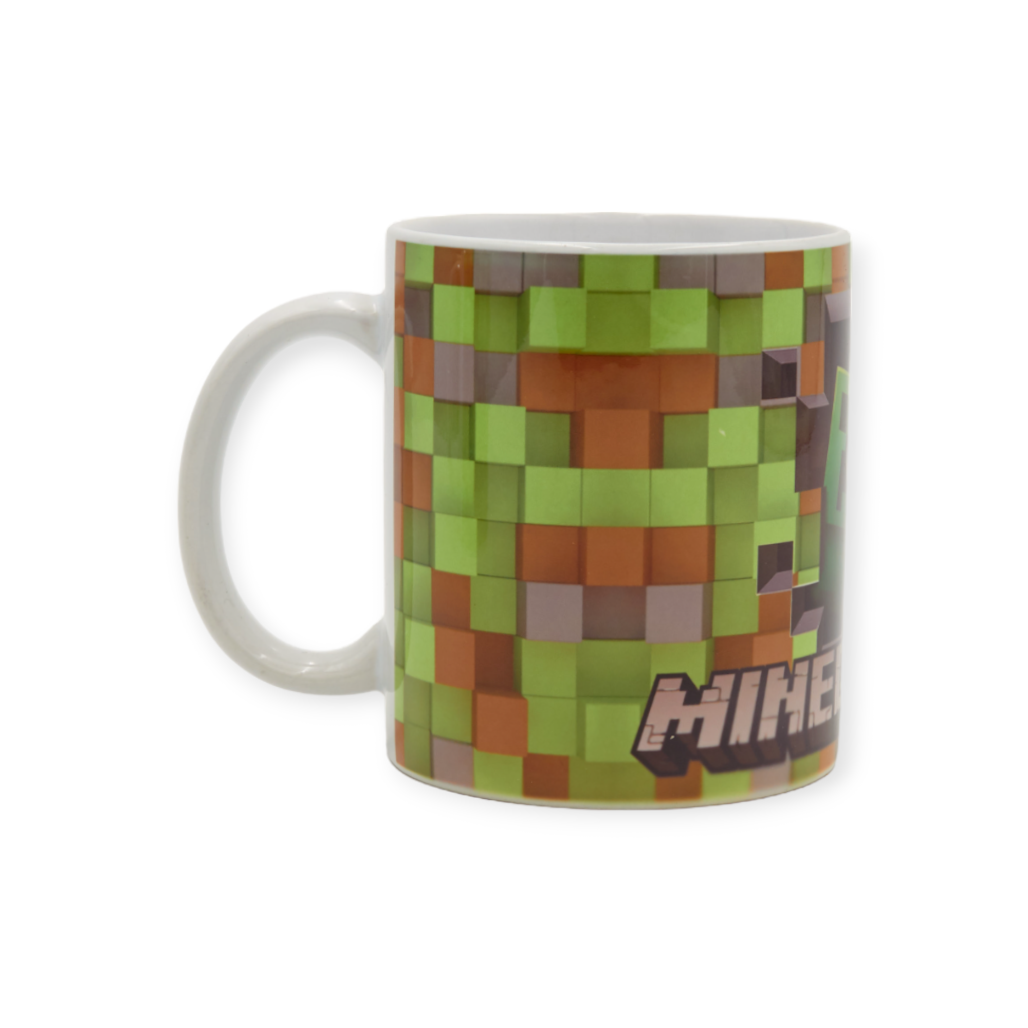 Чашка с детским принтом игра Minecraft Крипер тёмный 330 мл (01_K0233021048)