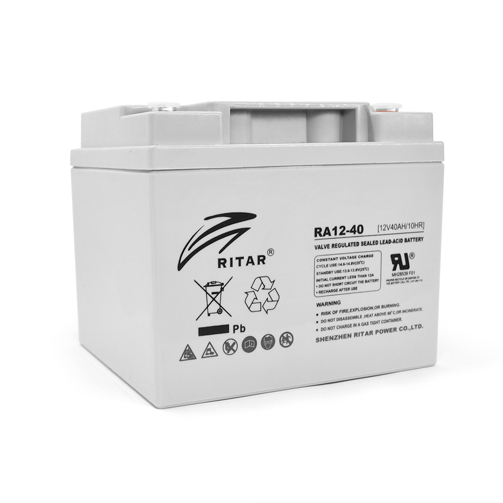 Аккумулятор свинцово-кислотный Ritar RA12-40 AGM 12V 40 Ah для ИБП и систем видеонаблюдения (6239) Аккумулятор свинцово-кислотный Ritar RA12-40 AGM 12V 40 Ah для ИБП и систем видеонаблюдения (6239)