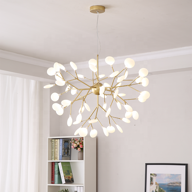 Люстра Svlight лофт ветка с матовыми плафонами на 45 лампочек 66009-45 (1576957012)