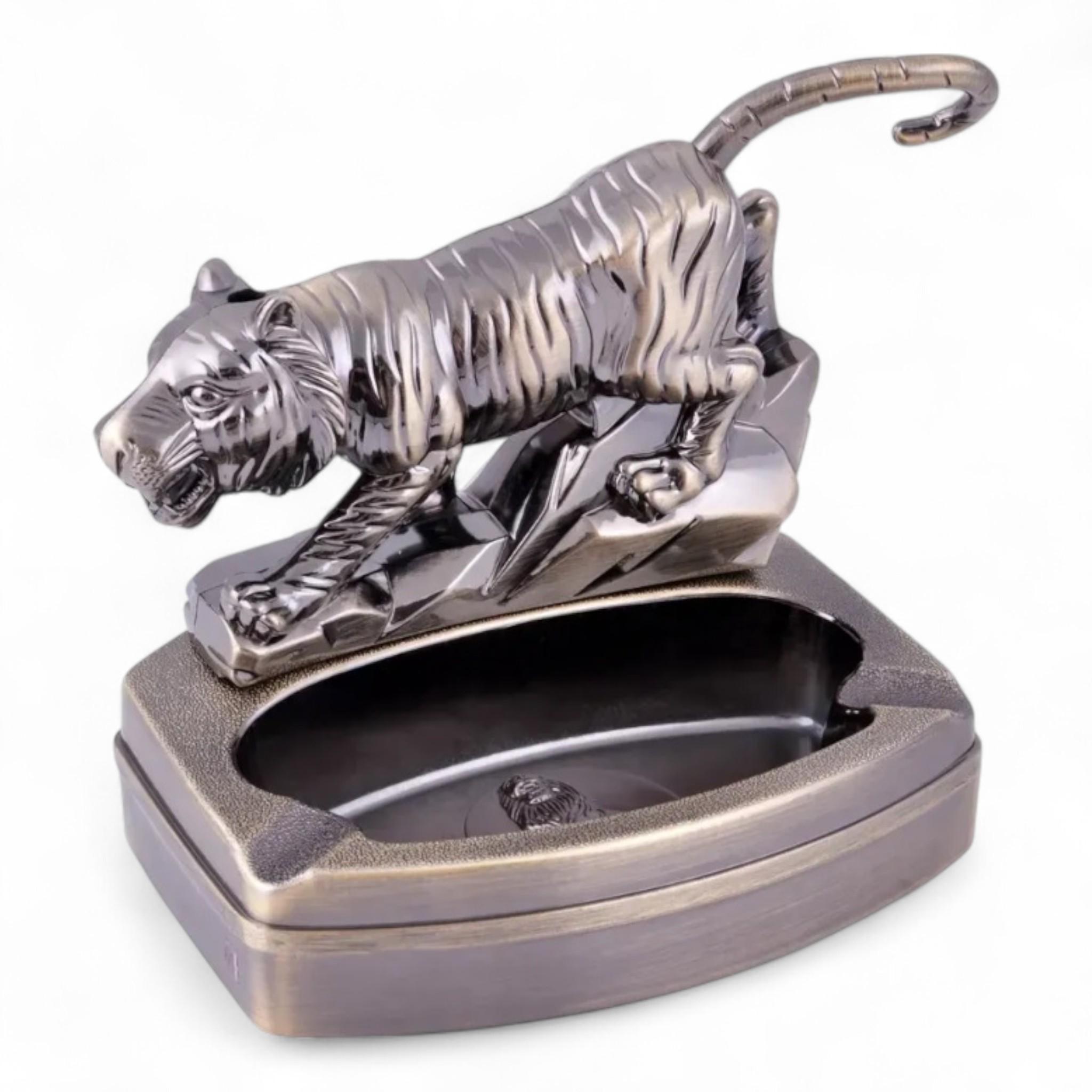 Попільничка-запальничка Тигр HL-8872LH аксесуар із символом витонченості та сили (26358310)