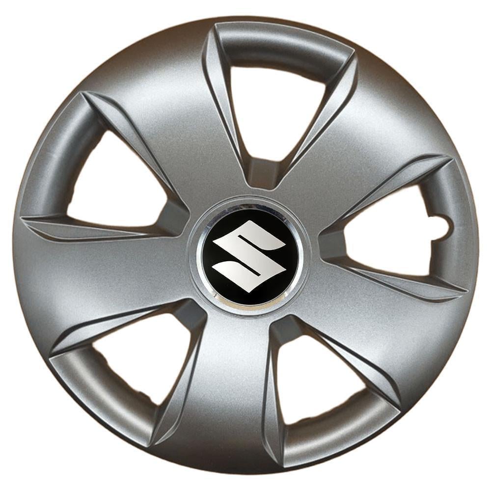 Колпаки SJS 102 с логотипом Suzuki 4 шт. R13 Серебряный (2789080508)