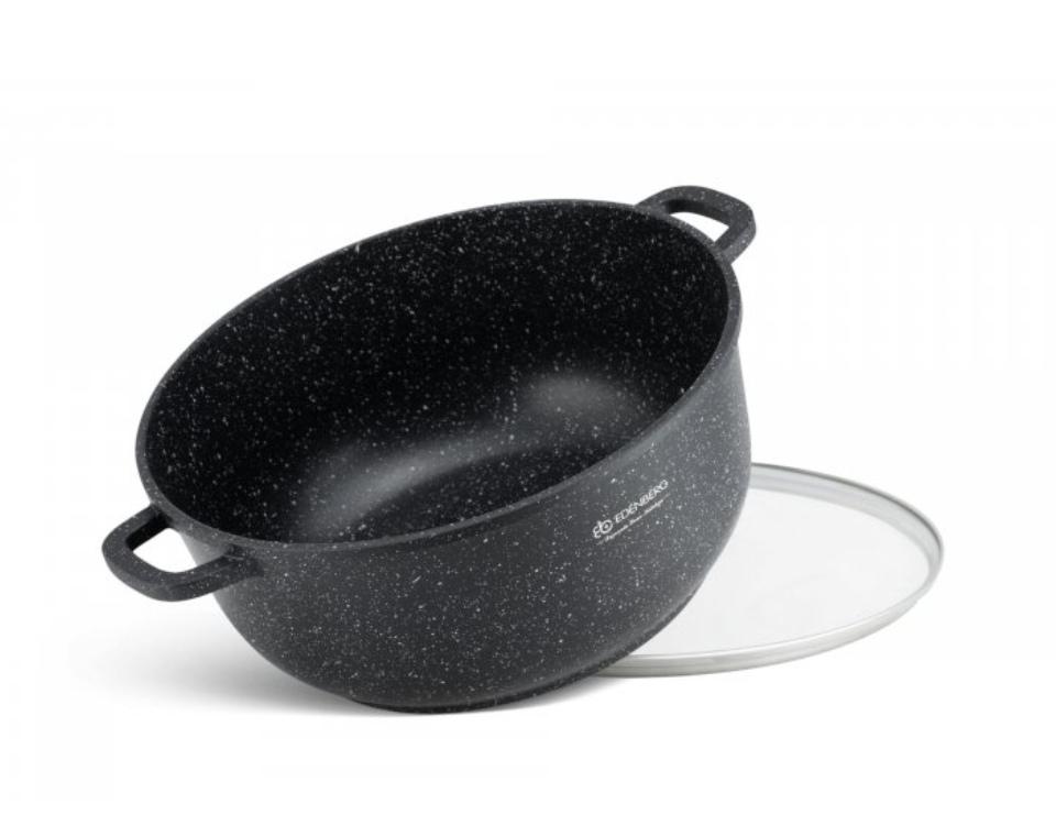 Каструля з кришкою Edenberg EB-8120 та мармуровим покриттям 6,8 л 28 см (23648040) - фото 3