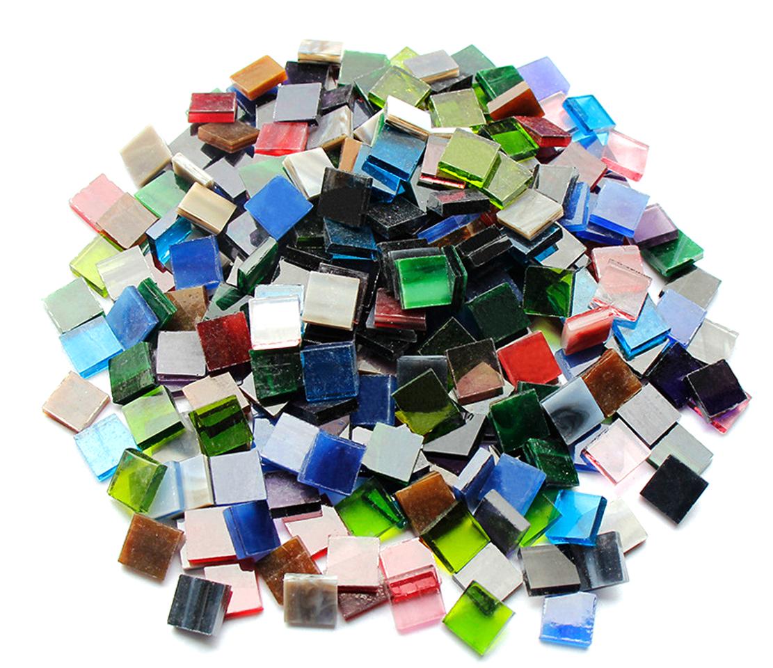 Набор кусочков мозаики квадратных 200 г 1х1 см 280 шт. Разноцветный (3594) Набор кусочков мозаики квадратных 200 г 1х1 см 280 шт. Разноцветный (3594)