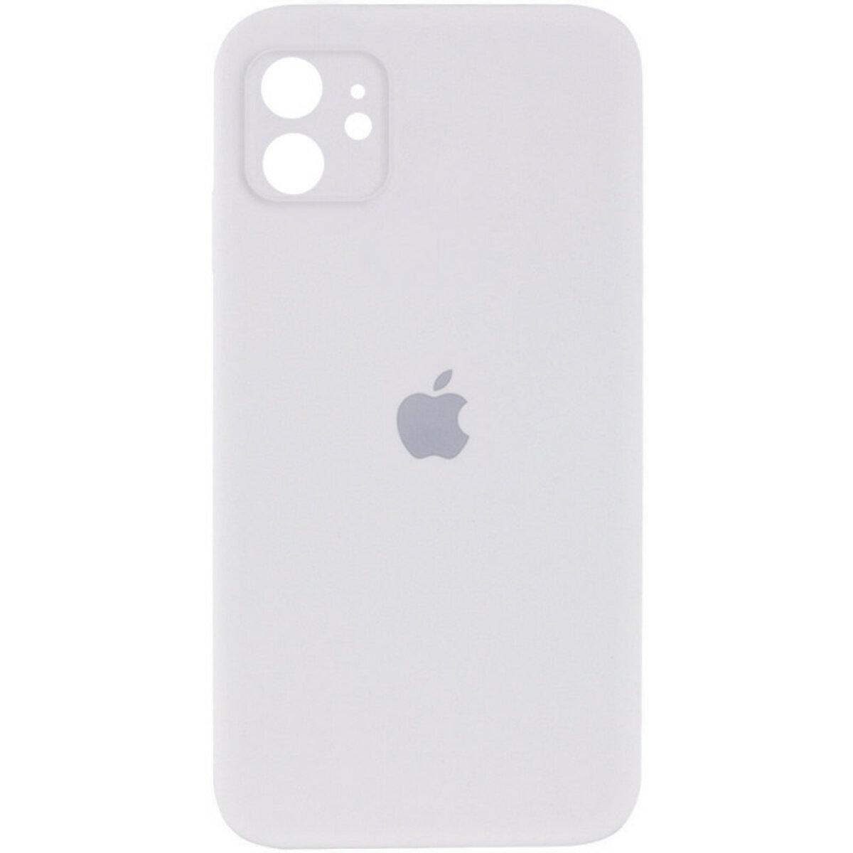 Протиударний чохол для Apple iPhone 12 Silicone Full Case AA Camera Protect / White